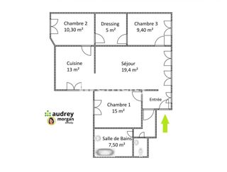  Appartement  vendre 4 pices 87 m