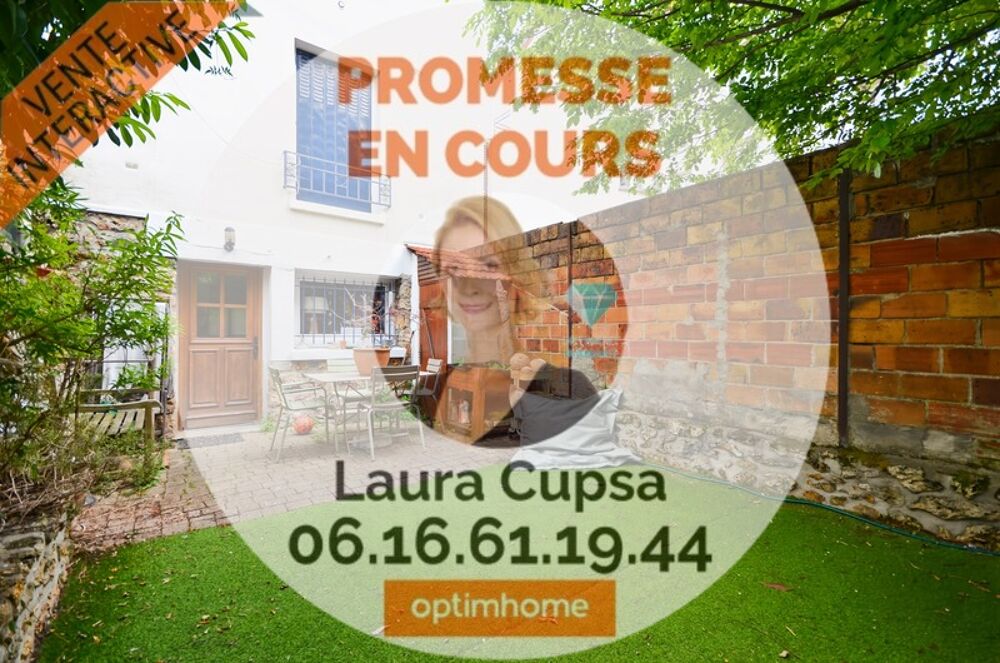 Vente Maison BOURG-LA-REINE - MAISON 5 PIECES - 93,39 m² CARREZ - 97 m² UTILES - 3 CHAMBRES - JARDIN 33 M² ENVIRON - BOX A 2 MIN Bourg la reine