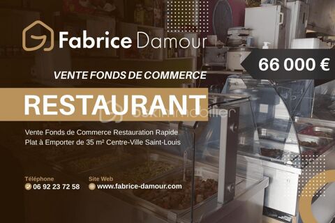 Vente Fonds de Commerce Restaurant à Fort Potentiel en Centre-Ville de Saint-Louis 66000 97450 Saint louis