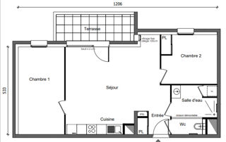  Appartement � vendre 3 pi�ces 64 m�