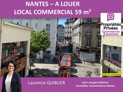  44000 NANTES - LOCAL COMMERCIAL 59 m² A LOUER - PROCHE PLACE ROYALE 