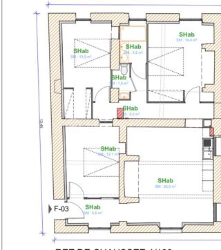 Vente Appartement AUSSONNE, vente appartement T4 en rez-de-jardin dans bâtisse de caractère Aussonne