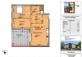  Appartement � vendre 3 pi�ces 61 m�