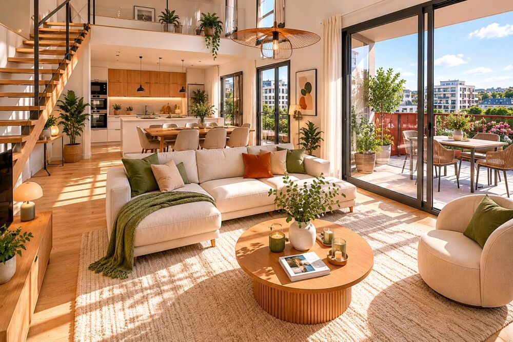 Vente Duplex/Triplex Exceptionnel duplex familial en dernier étage – proche ligne 14 – Orly / Parcs en Scène Orly