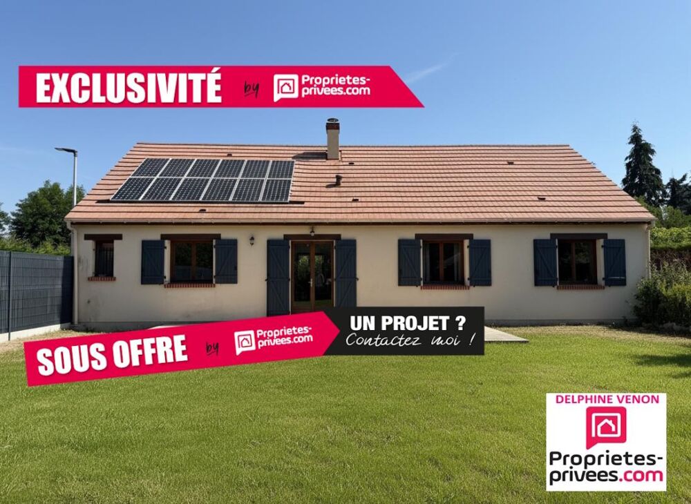 Exclusivité - Maison de plain-pied climatisée classe énergie C à 2 pas des commodités à Saint Martin D Abbat