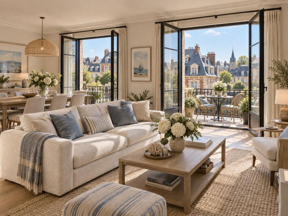 DEAUVILLE COEUR DE VILLE  T3 DE 93 M² EN ÉTAGE ÉLEVÉ