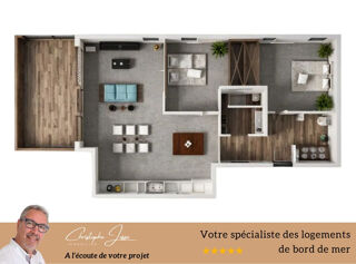  Appartement � vendre 3 pi�ces 70 m�