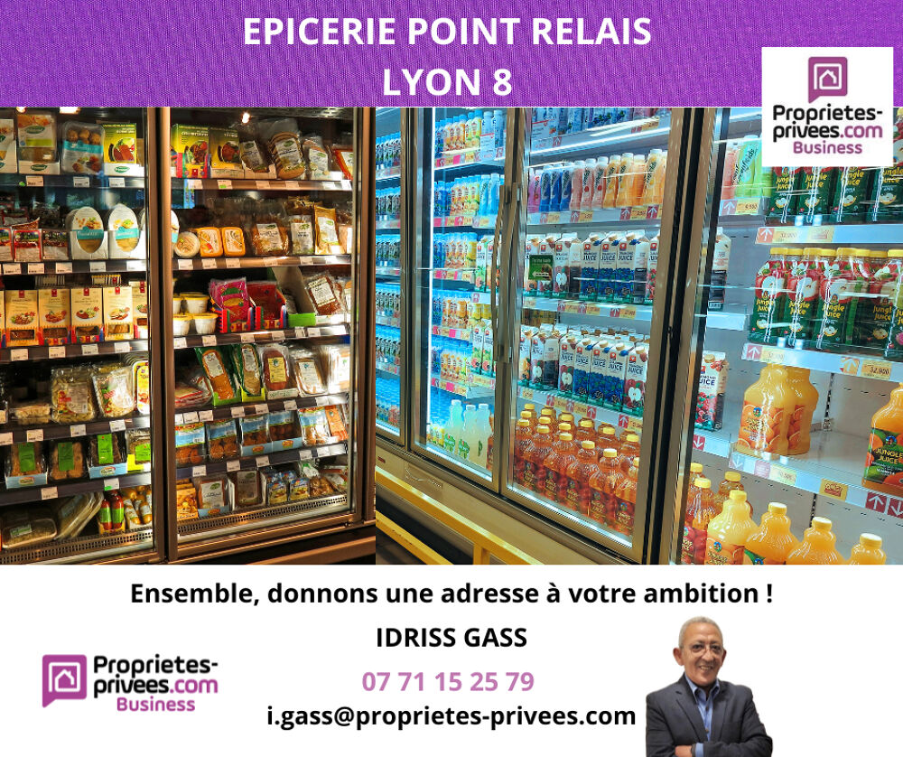   69008 LYON - ALIMENTATION, Epicerie équipée avec point relais 