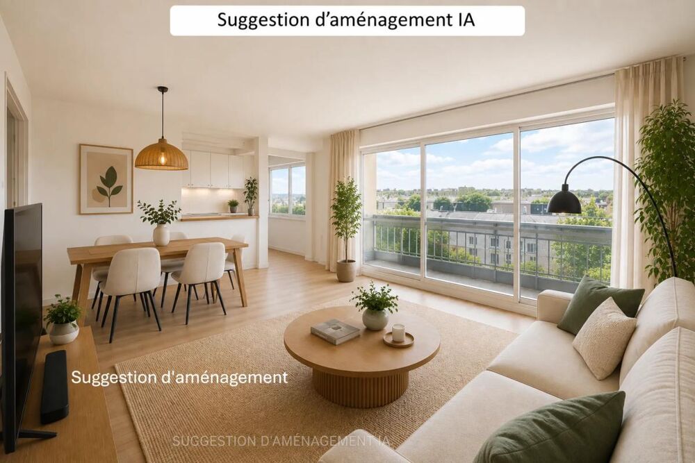 Élancourt 4 pièces vue imprenable et balcon