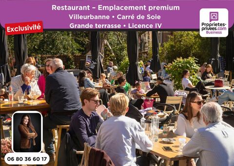 VILLEURBANNE - RESTAURANT 200 COUVERTS, TERRASSE, Emplacement premium 720800 69100 Villeurbanne