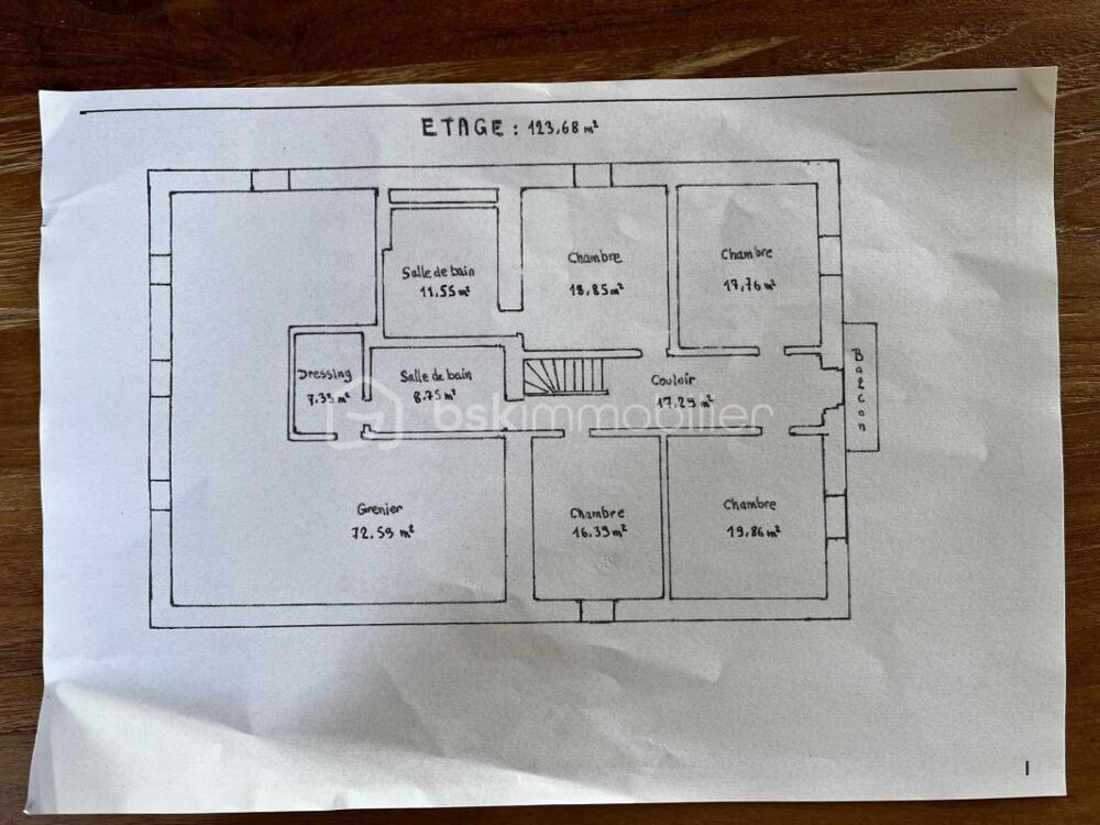 MAISON IDEALE POUR FAMILLE NOMBREUSE de 287M²