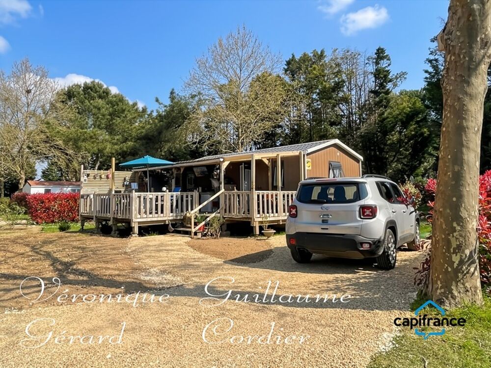 Mobil-Home de 32 M² de 2019, confortable avec belle terrasse et parcelle privative a vendre séparément en PRL