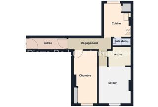  Appartement  vendre 2 pices 45 m