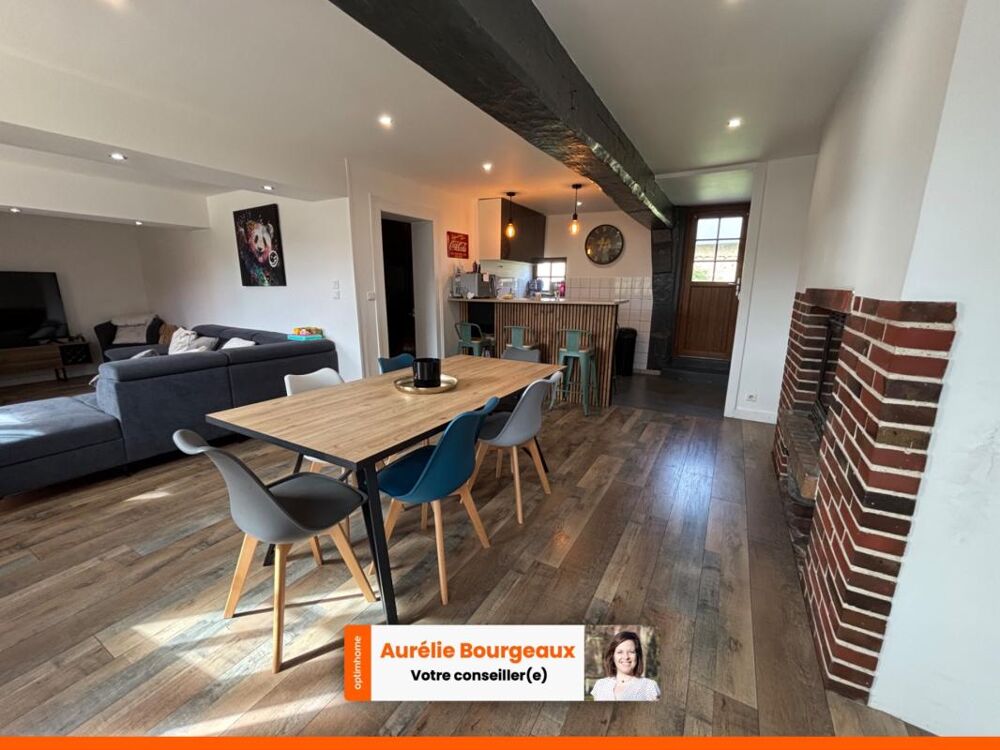 Vente Maison GLISOLLES – Ancien corps de ferme réhabilité – 123 m² – Dépendances – Terrain 4 800 m² Glisolles