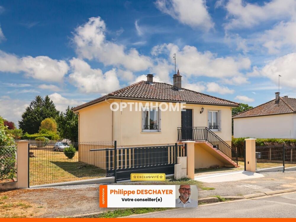 Vente Maison Maison Individuelle sur sous-sol de 65 m² environ - 4 pièces - 1 voir 2 Chambres - Garage -Parcelle 700 m² -MAGNAC LAVAL (87) Magnac laval