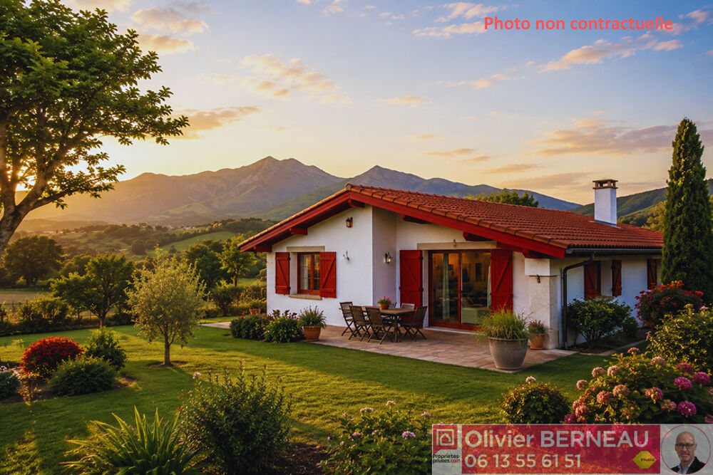 Maison quasi plain pied Espelette 5 pièce(s) 96 m2 avec vue montagnes