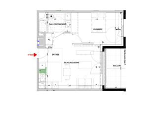  Appartement à vendre 2 pièces 45 m²