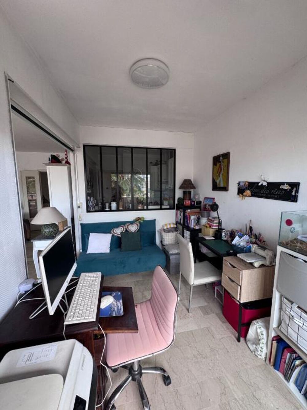 Appartement grand 2 P de 63m² en dernier étage à Cagnes-sur-Mer :quartier Hippodrome