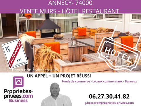 Secteur ANNECY - MURS COMMERCIAUX LOUES, HOTEL RESTAURANT  3000 m&sup2; de terrain 2898000 74000 Annecy