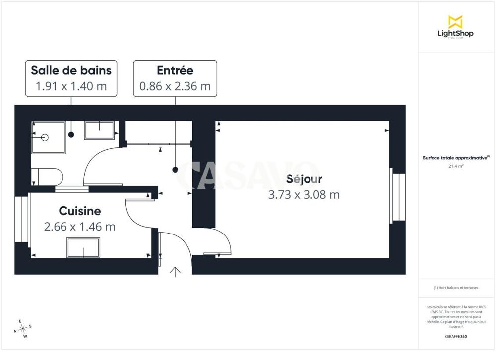 Vente Appartement Vente Appartement 1 pièce de 22m² - 92120 Montrouge Montrouge
