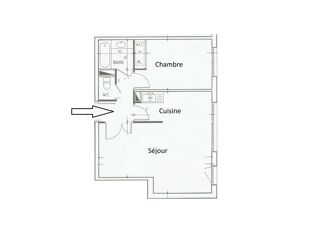  Appartement  vendre 2 pices 55 m