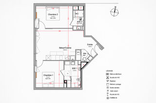  Appartement � vendre 3 pi�ces 62 m�