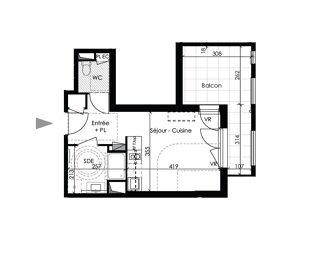  Appartement � louer 1 pi�ce 27 m�