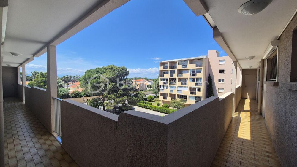 A VENDRE APPARTEMENT T3 LOUE A L ANNEE DE 43 M² A SAINT CYPRIEN PLAGE - COTE PORT - LOGGIA- PARKING PRIVE - CAVE INDIVIDUELLE -