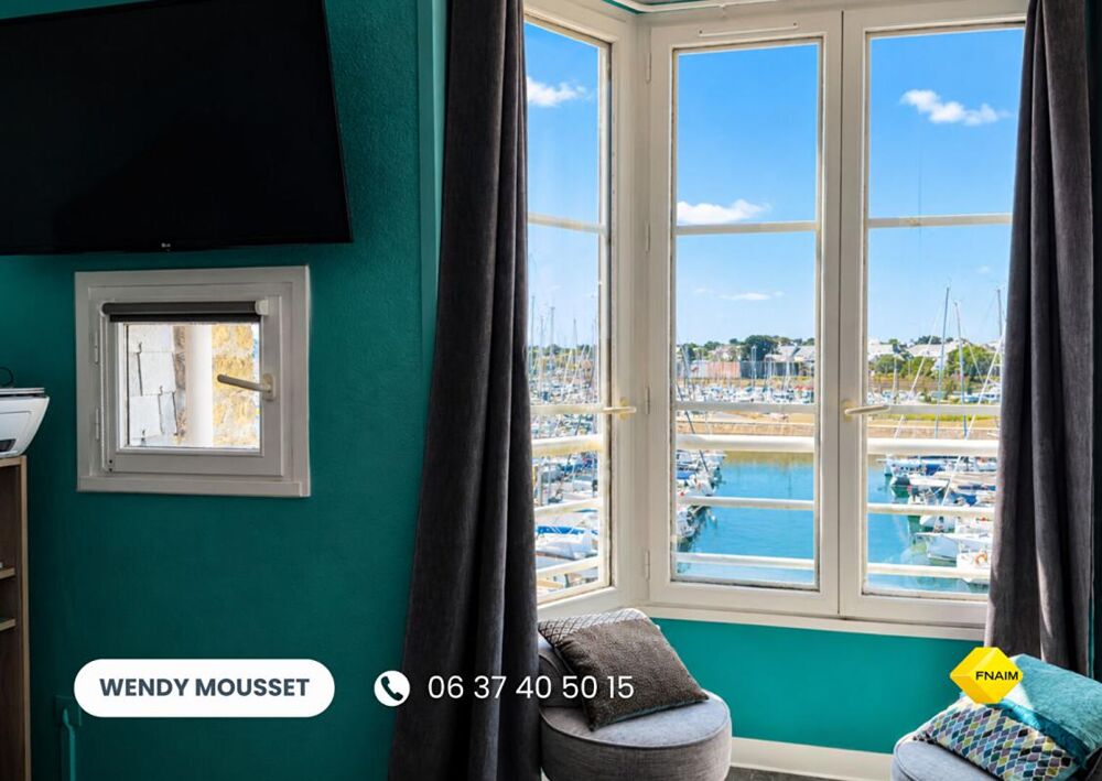 Appartement T3 atypique en duplex avec vue sur le port et l'océan au coeur du Port du Crouesty