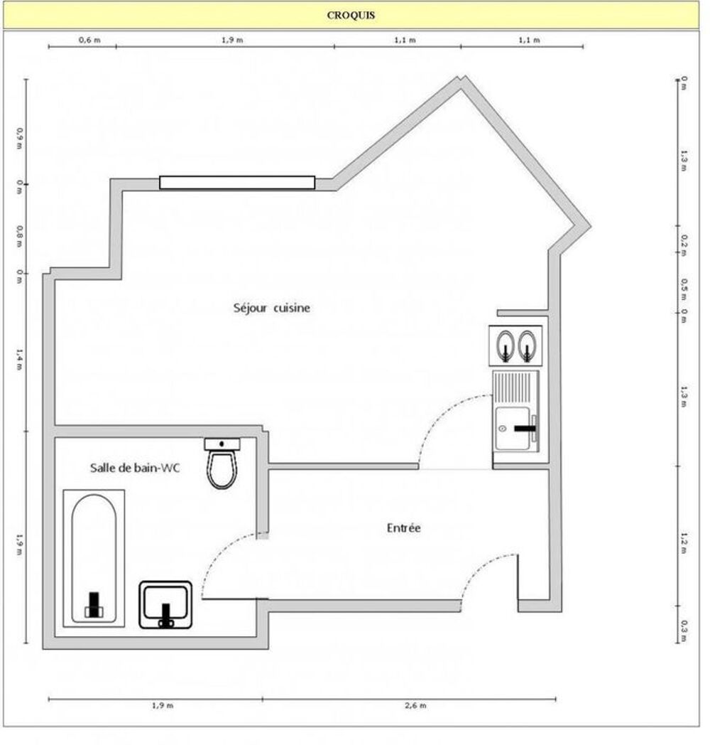 Location Appartement Studio de 18m2 à louer sur Lyon 03 Lyon 3