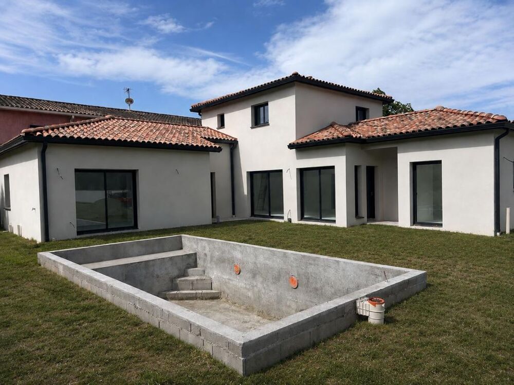 Maison contemporaine récente de 150m2 avec piscine-Pompertuzat