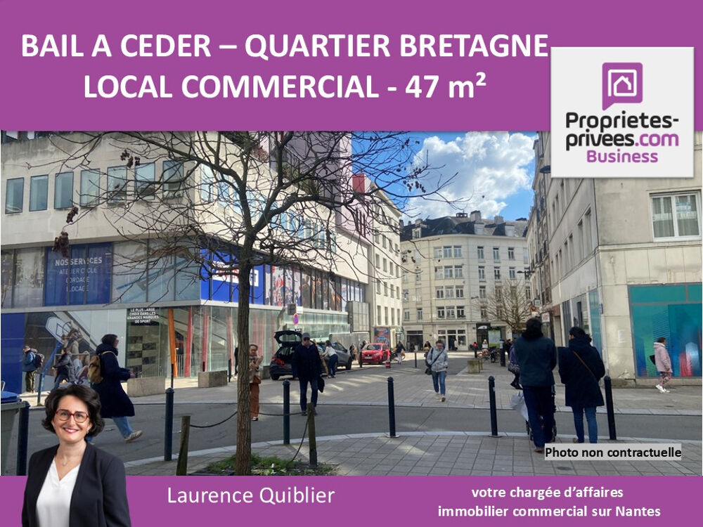   44000 NANTES - BAIL A CEDER, LOCAL COMMERCIAL 47 M² 