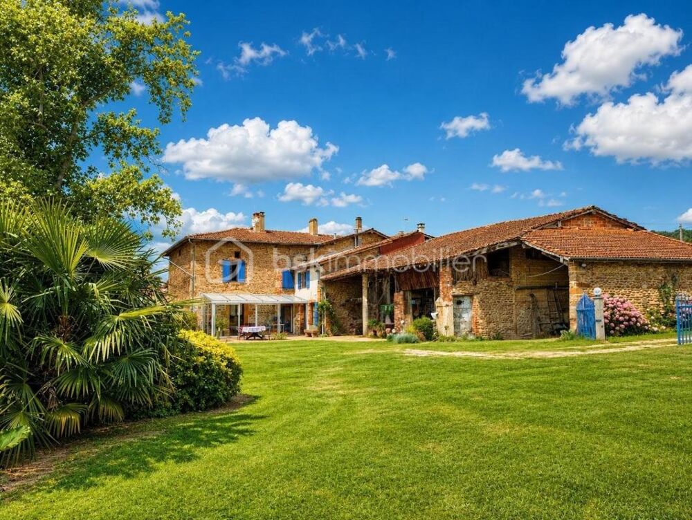 Vente Maison EXCLUSIVITÉ – Ancien corps de ferme sur 5,6 hectares avec dépendances, verger et rivière Chateauneuf de galaure