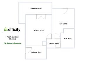  Appartement à vendre 2 pièces 43 m²