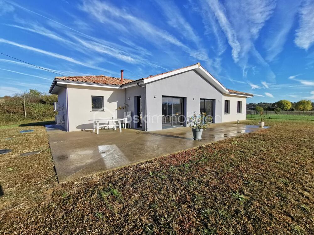 Vente Maison Plain-pied de type 4 de 2025, terrasses, garage, jardin...vue exeptionnelle sur la nature Orthez