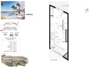  Appartement � vendre 2 pi�ces 56 m�