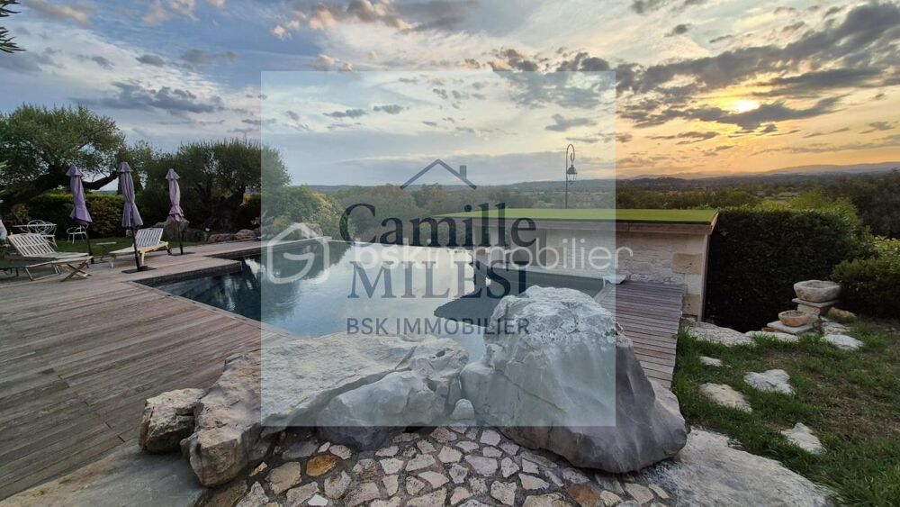 Maison de charme 120 m²  Vue exceptionnelle  Piscine à débordement - Terrain de 3081 m²