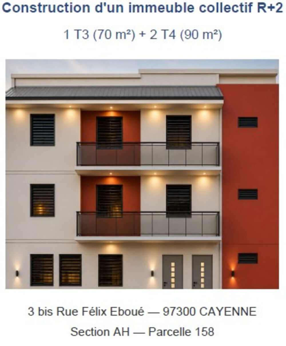 Vente Appartement À VENDRE – Appartement T3 au cœur de CAYENNE (973) Cayenne