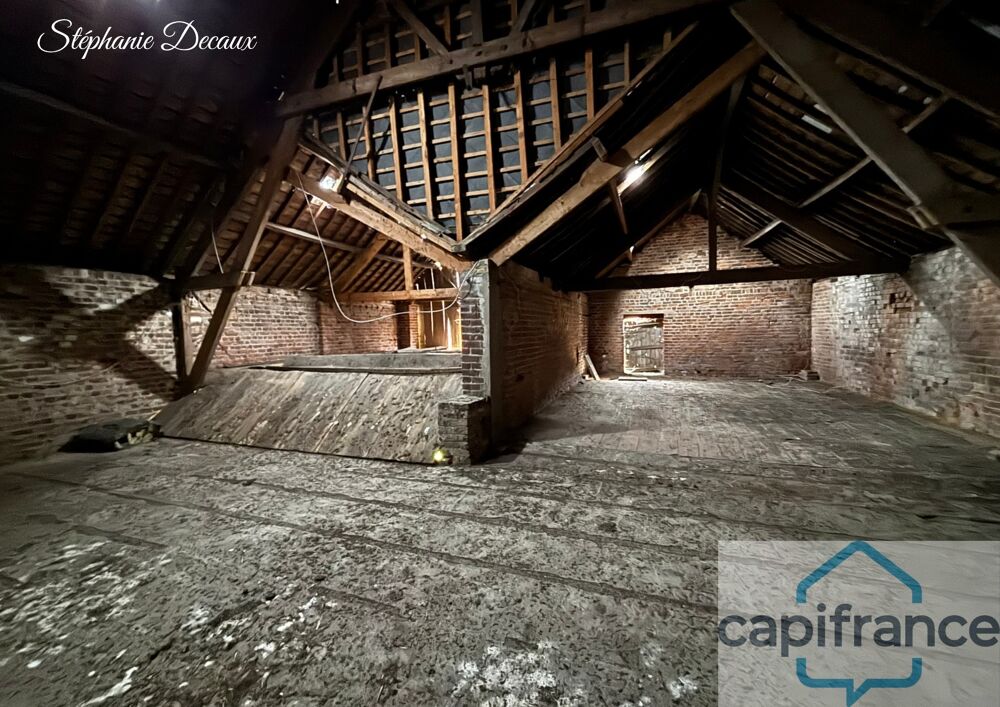 Vente Maison A VENDRE : Grange aménageable 270 m2 + Terrain 720 m2 – Centre GLAGEON (59132) Glageon