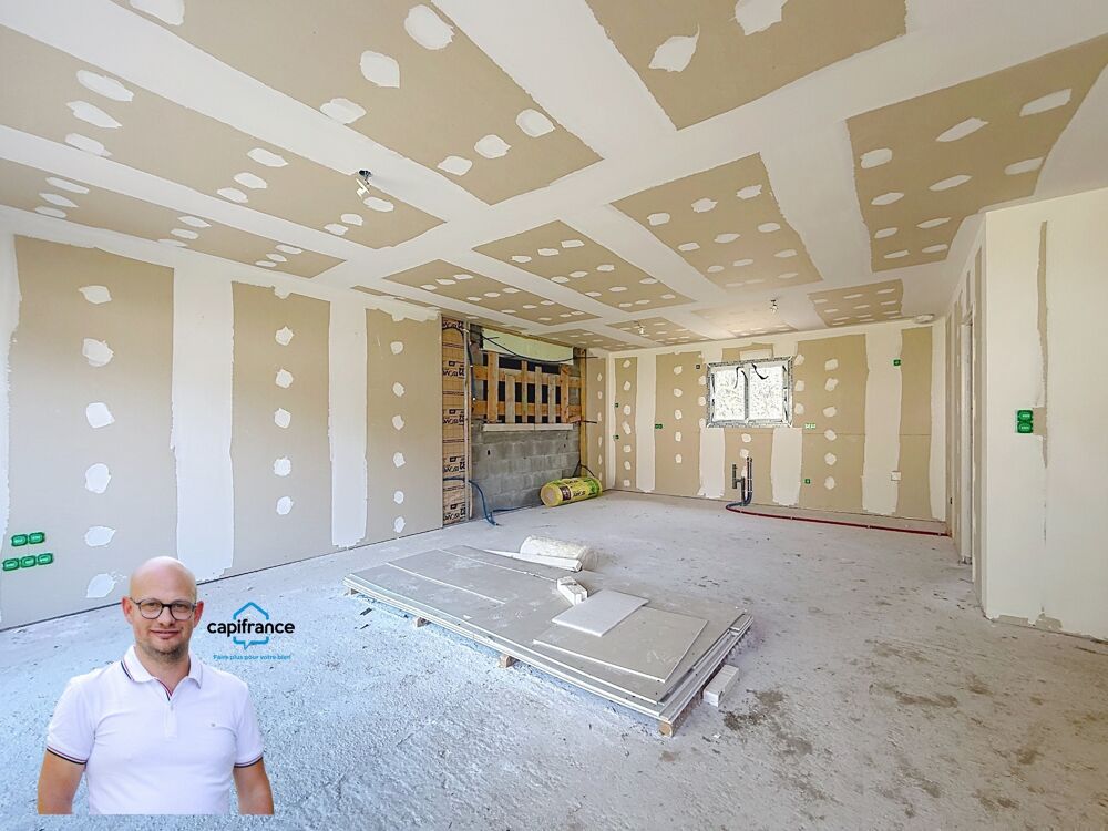 Dpt Isère (38), à vendre LES ABRETS maison P5 de 105,7 m² - Plain pied A TERMINER