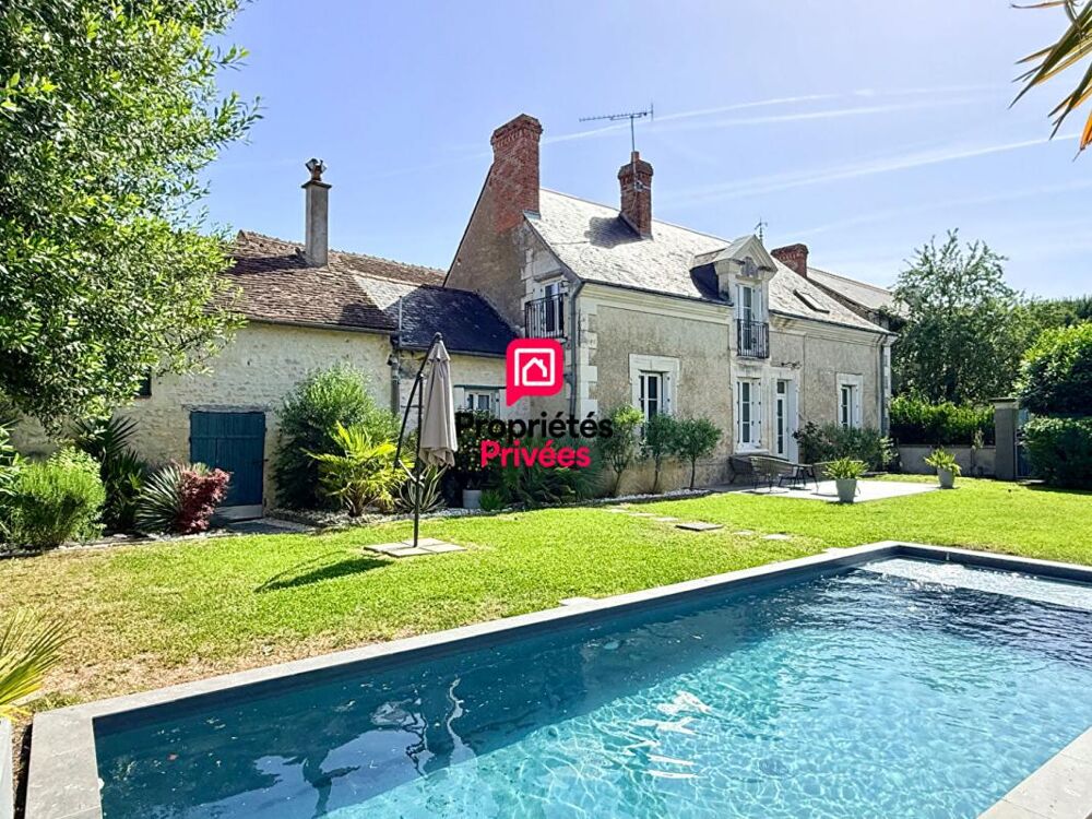 Maison en Pierre - ENTRE CHINON et L'ÎLE BOUCHARD - 140 m2 - Piscine - Jardin