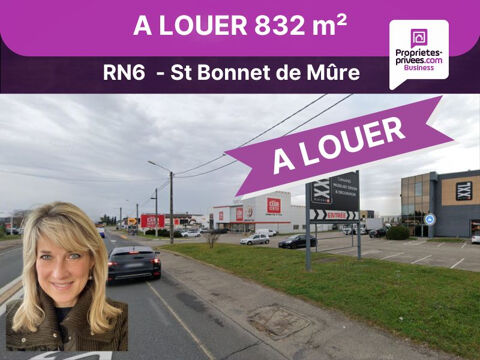 SAINT BONNET DE MURE - LOCAL COMMERCIAL A LOUER  830 m², RN6 10000 69720 Saint bonnet de mure