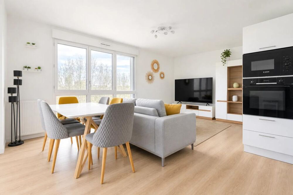 Chic T3 lumineux à Asnières, 63 m² avec balcon