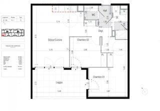  Appartement � vendre 3 pi�ces 67 m�