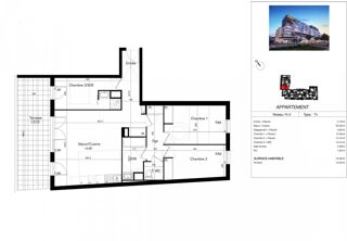  Appartement � vendre 4 pi�ces 79 m�