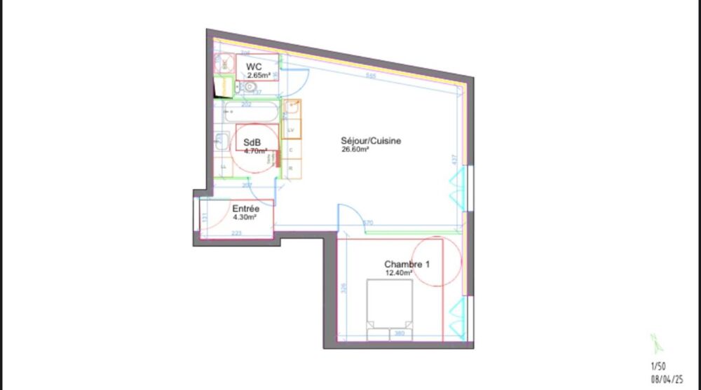 Appartement T2 gare à pied