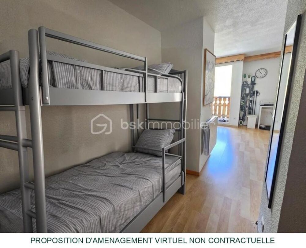 Studio 4 couchages avec coin montagne  VUE MONTAGNES  PISCINE
