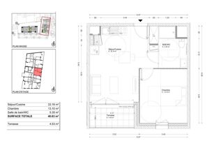  Appartement à vendre 2 pièces 41 m²