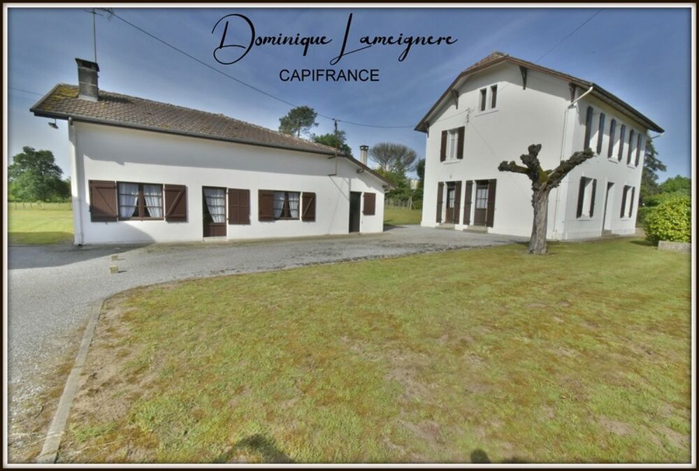 BEGAAR - PROPRIETE de 2 MAISONS - GARAGE + 2 DEPENDANCES