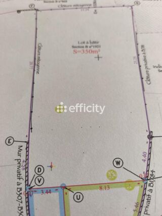  Terrain  vendre 350 m